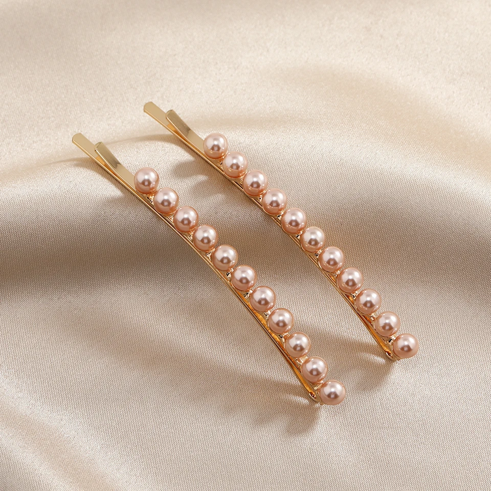 muylinda Imitation Pearls Long Hairpins Jewelry Fashion Women Hair Pin Clip Pairs Girl Hair Accessories