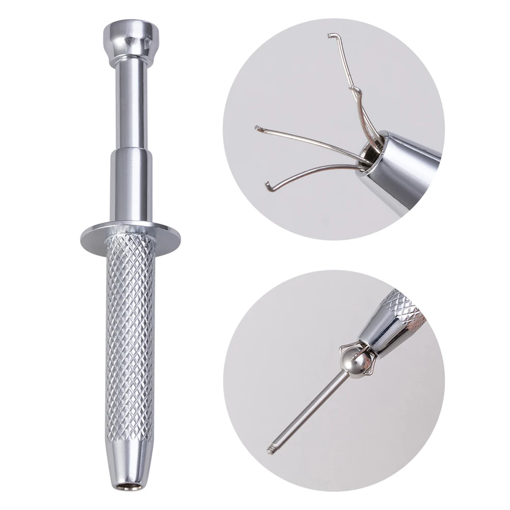 Mini 4 Prong Jeweler's Pick-Up Tool Body Piercing Forceps Tattoos Clamp Hemostatic Pliers Surgical Steel Tweezers Piercing Tools