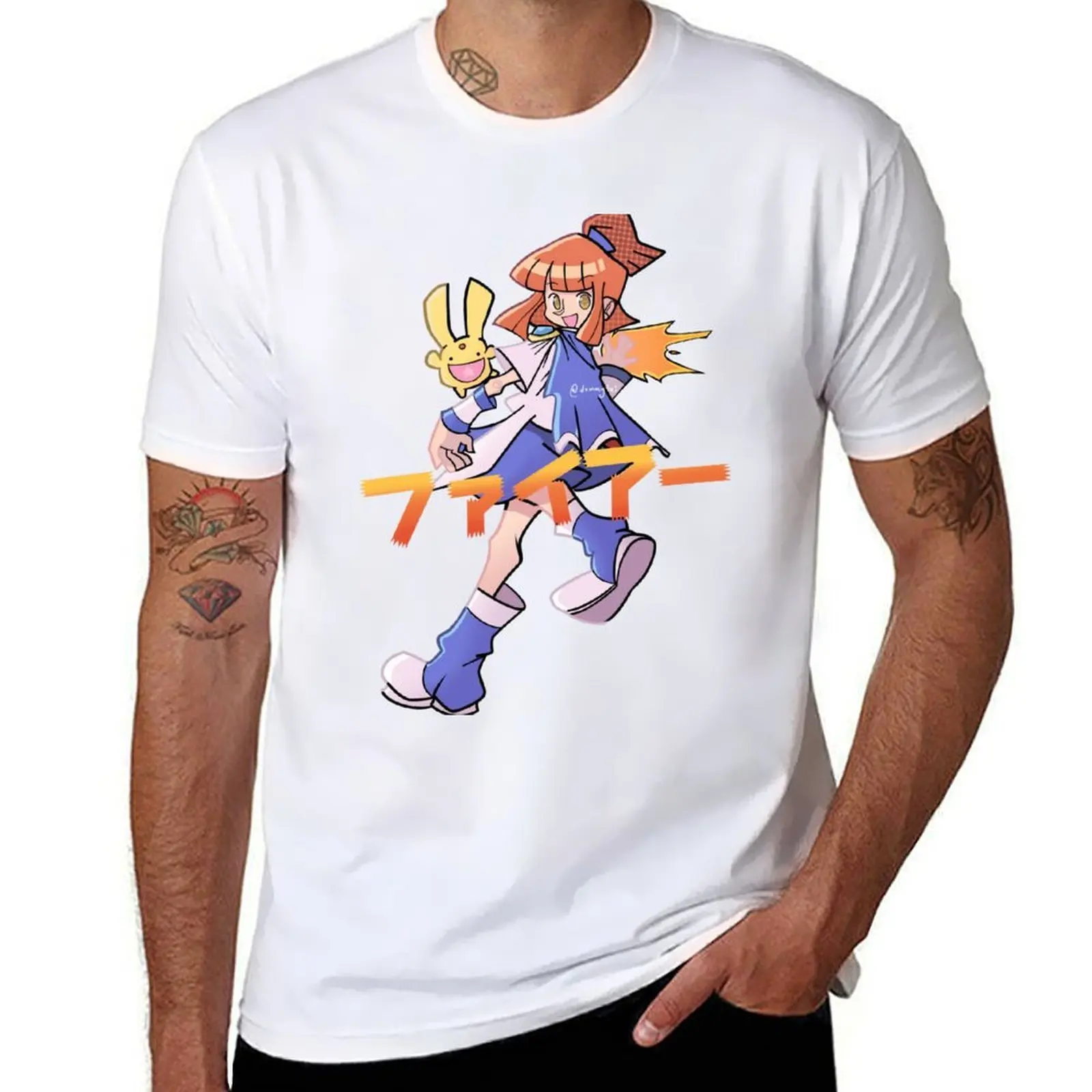 

Puyo Puyo Arle FIRE! (Japanese) T-Shirt Plus Size Non-Shrink T-Shirt