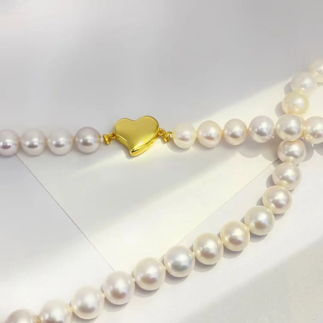 Magnetic DIY Heart Shape 925 Sterling Silver Pendant Necklace Bracelet Clasp Hook Accessories for 8-10mm Pearls 5pcs/lot