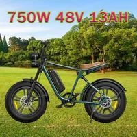 Electric Bicycle ENGWE M20-Single Battery 750W 48V 13AH Motor Electric Bike Motorcycle 20inch Fat Tire Suspension Mountain Ebike