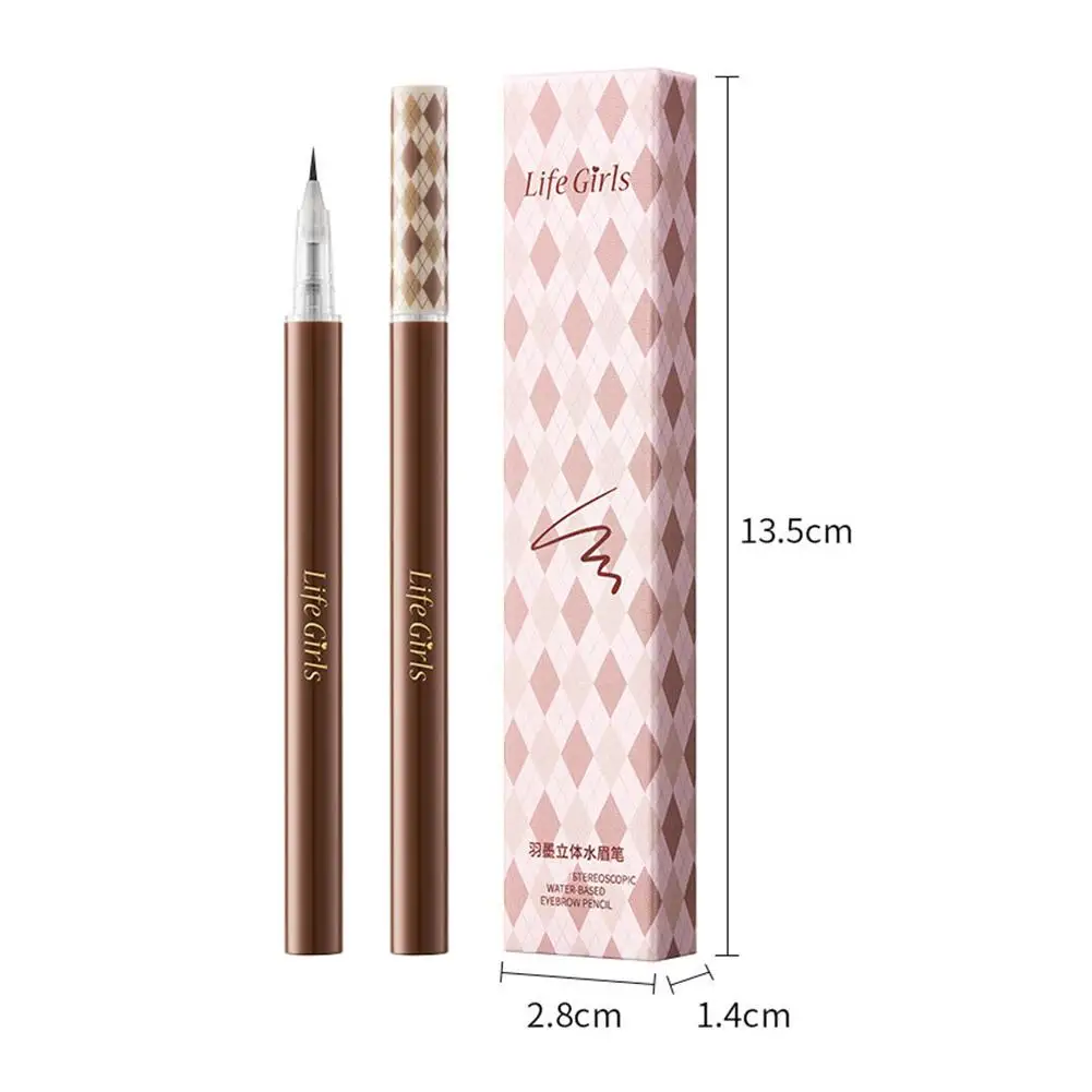 3 couleurs 1pc stylo à sourcils pointe étanche sourcils stylo sourcil tatouage stylo étanche liquide noir sourcil maquillage crayon