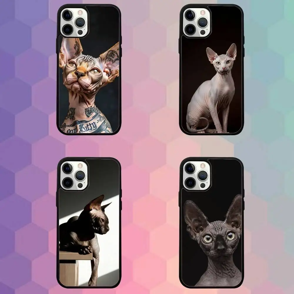 

Pet Sphynx Sphinx Cat Phone Case For iPhone 16e,16,15,14,13,12,11,Plus,Pro,Max,Mini Magsafe Magnetic Wireless Charging