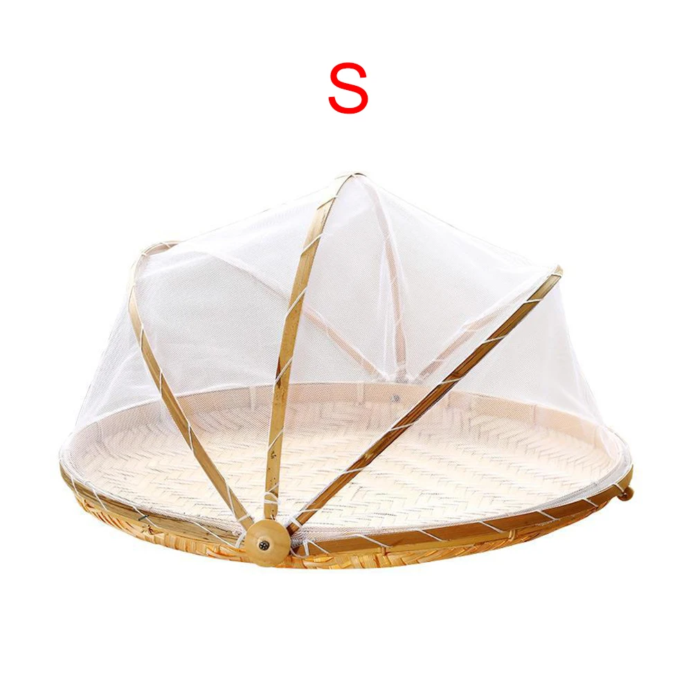 Outdoor Picnic Covers Tents Food Serving Tent Basket with Mesh Gauze Cover Container Block Dust Ligh