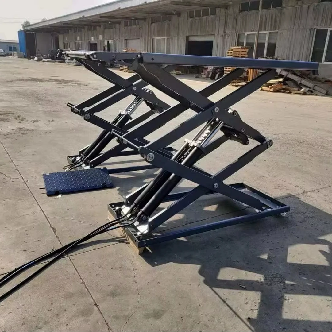 Approved Hydraulic Scissor Lift for Large Car Repair Maintenance 4000kg Capacity 1850mm Lifting Height For Sale