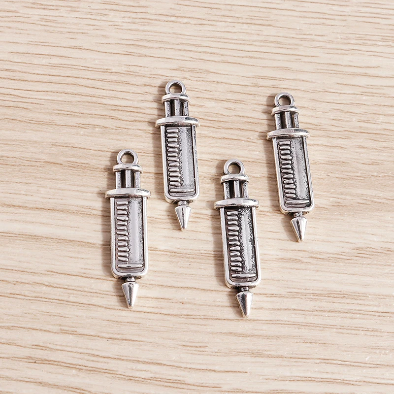 Tusember 20 Stück 16 x 27 mm Legierungsmetall-Stethoskop-Anhänger für Anhänger, Gesundheitswesen, DIY-Halsketten, Ohrringe, handgefertigter Schmuck – Detail 8