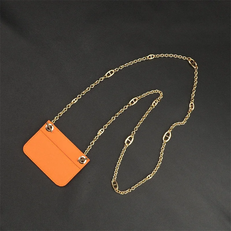 The Chain strap and Epsom leather insert for Constance Slim wallet,New design shoulder the Constance Slim wallet