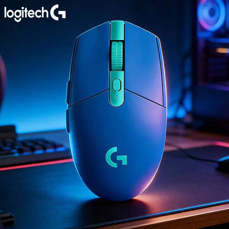 

Logitech G304 Wireless Dual-Mode Professional Gaming Mouse, available in black, purple, blue, and white, as well as LogitechG305