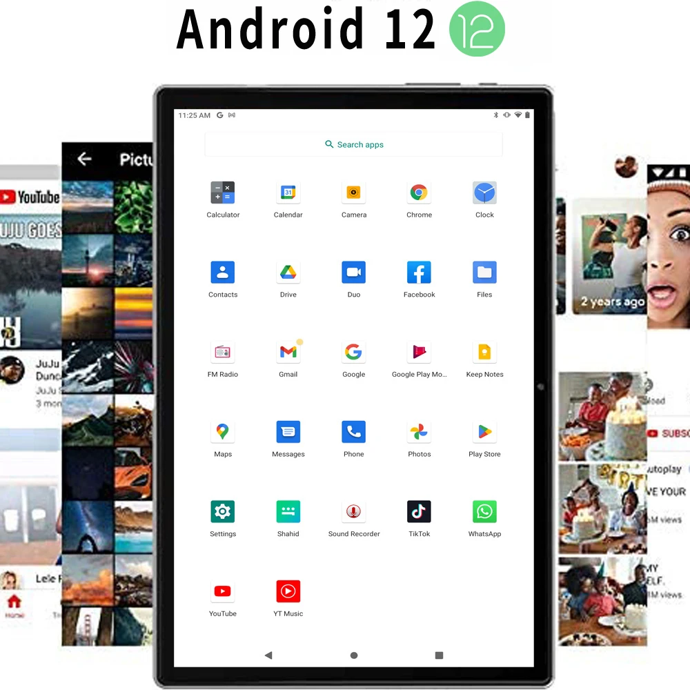 2025 New 10.1 Inch Android Tablet Octa Core 6GB RAM And 128GB ROM Dual SIM WiFi 4G LTE Network AI Speed-up Google Play Tablet PC