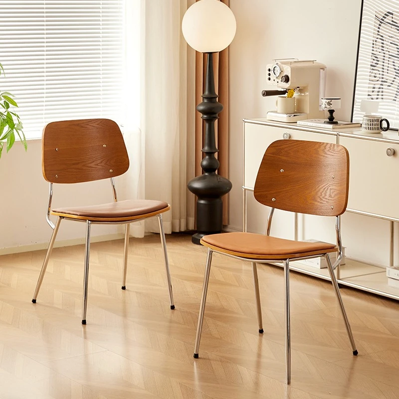 

Nordic retro dining chair restaurant medieval solid wood backrest coffee milk tea dessert shop commercial negotiation chair