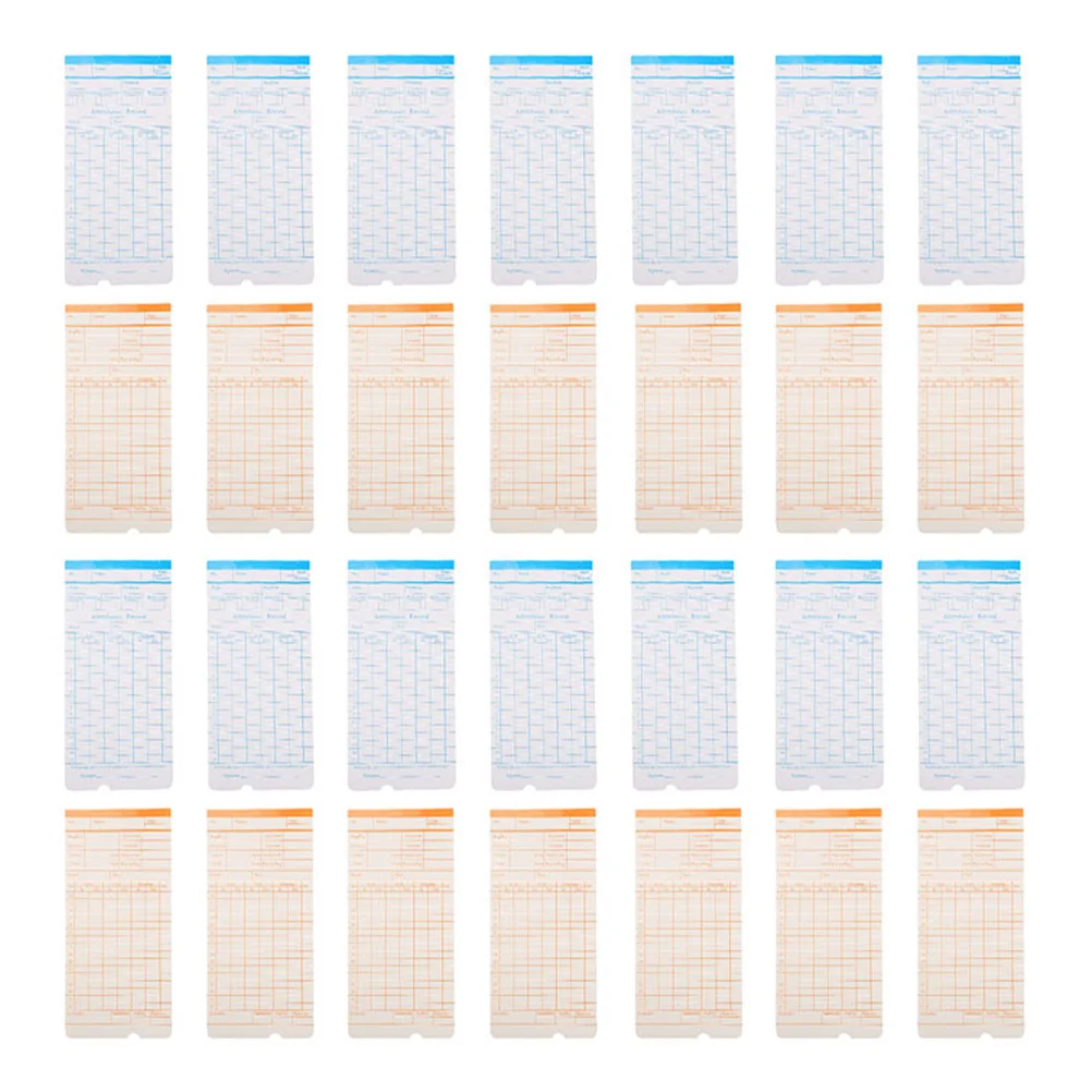 285pcs Double-Sided Timecards For Employees Attendance Recording Cards Office Supplies Weekly Time Sheet Punch Clock
