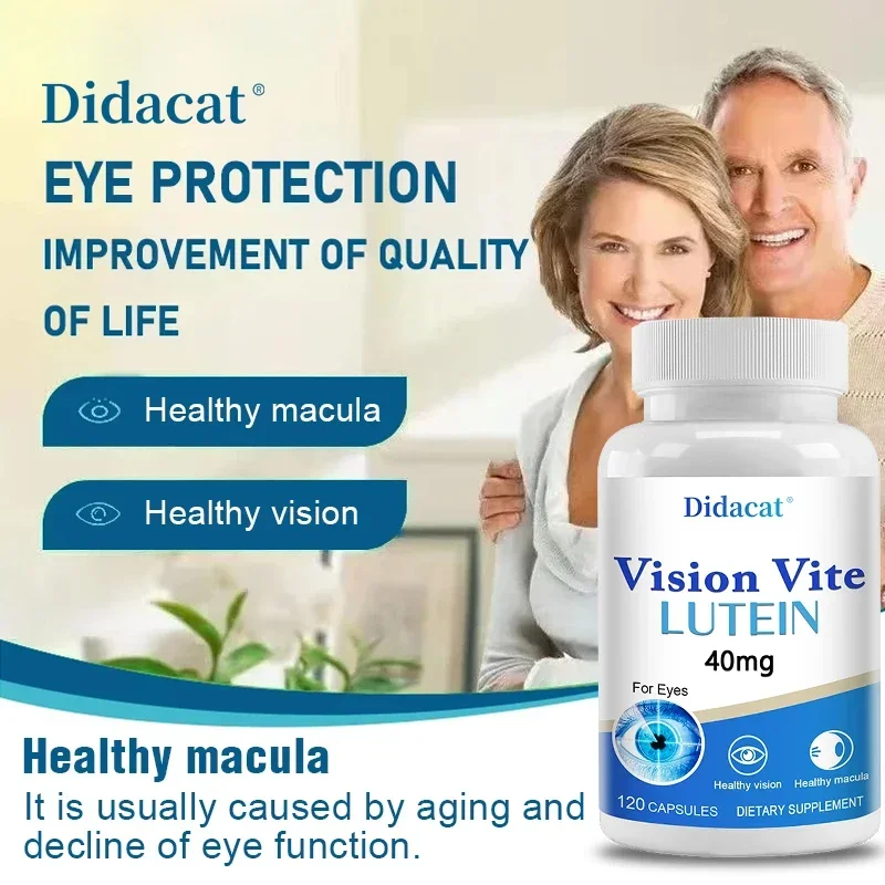 Lutein, Zeaxanthin Extract - Protects Eye Vision Health, Reduces Fatigue, Prevents Myopia and Blue Light Defense