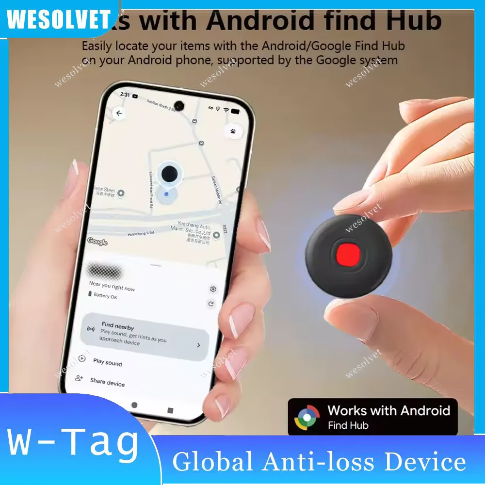 

Mini Locator Anti-lost Tag For Google Wallet Keychain Smart Tags Bluetooth Tracker Key Kids Elderly Item Finder Use Find Hub