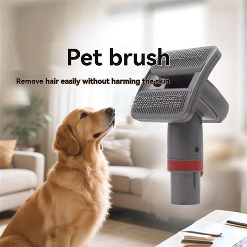 Promotion!Pet Grooming Kit With V6 Converter For Dyson V7 V8 V10 V11 V15 Vacuum Cleaner Accessories Pet Hair Brush Shedding Tool