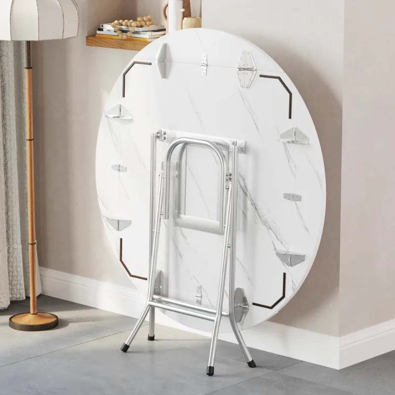

Small-sized furniture, living room, bedroom foldable eating round table commercial square table round simple small fold