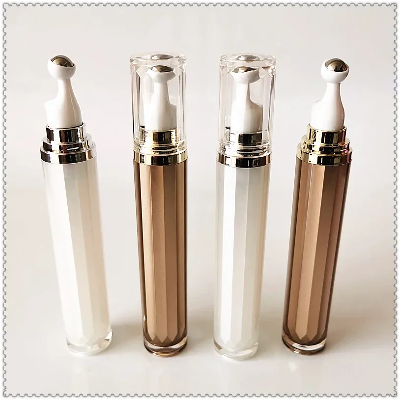 

15ml~20ml Acrylic Empty Refillable Eye Cream Roller Bottle with Steel Ball Serum Lotion Essential Oil Cosmetic Storage Container