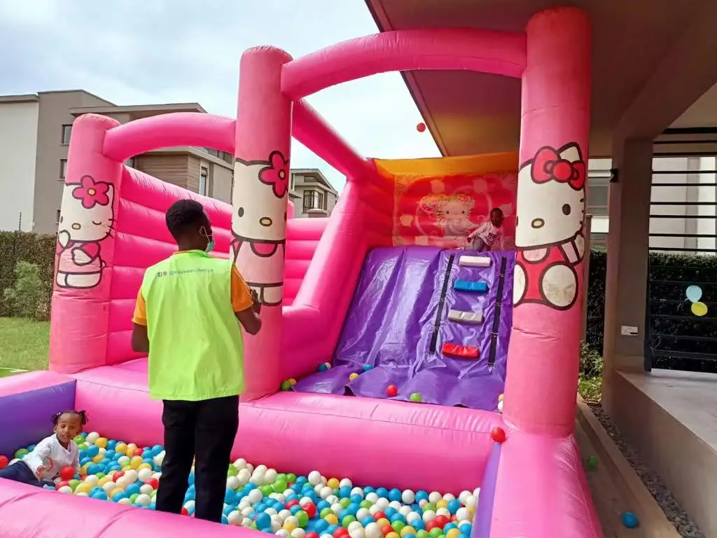 Free Sea Shipping  6X4X3mh Inflatable Bouncers Castle With Pool Jumping House With Slide Combo Good For Kids Playing