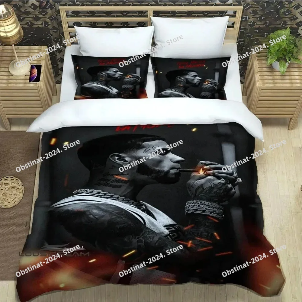 

3D Print Fashion Rapper Anuel AA Bedding Set Boys Girls Twin Queen King Size Duvet Cover Pillowcase Bed boys Adult Bedroom