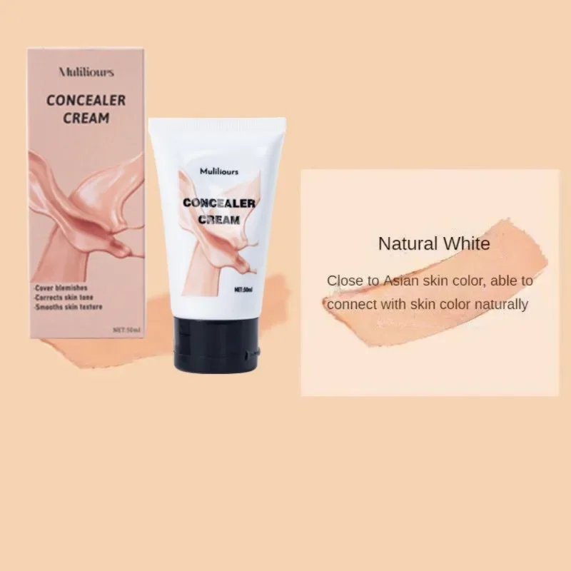 Muiliours 50ML Concealer Cream Nature Finish Smooth Full-Coverage Long-Lasting Concealer Wszystkie rodzaje skóry