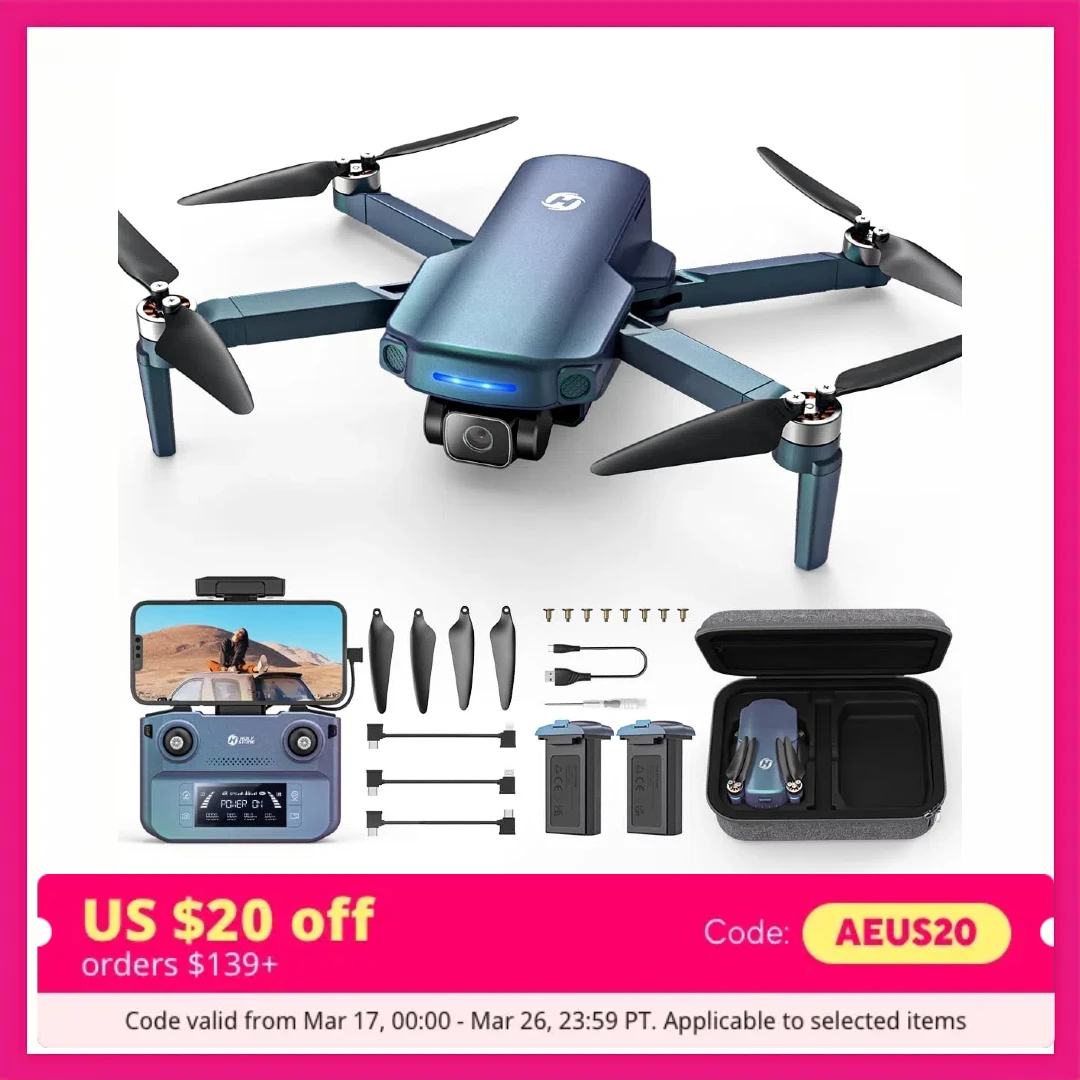 

Holy Stone HS360S GPS Drone, 4K UHD Camera, 249g, 10000 Feet Video, Auto Return, Follow Me, Brushless Motor,C0.