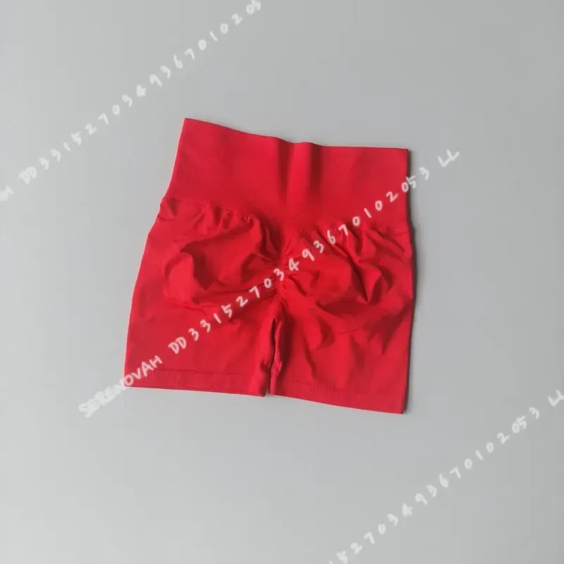 Summer High Waist Women Yoga Shorts Breathable Fitness Butt Lift Sports Running Cycling Push Up Workout Gym Shorts