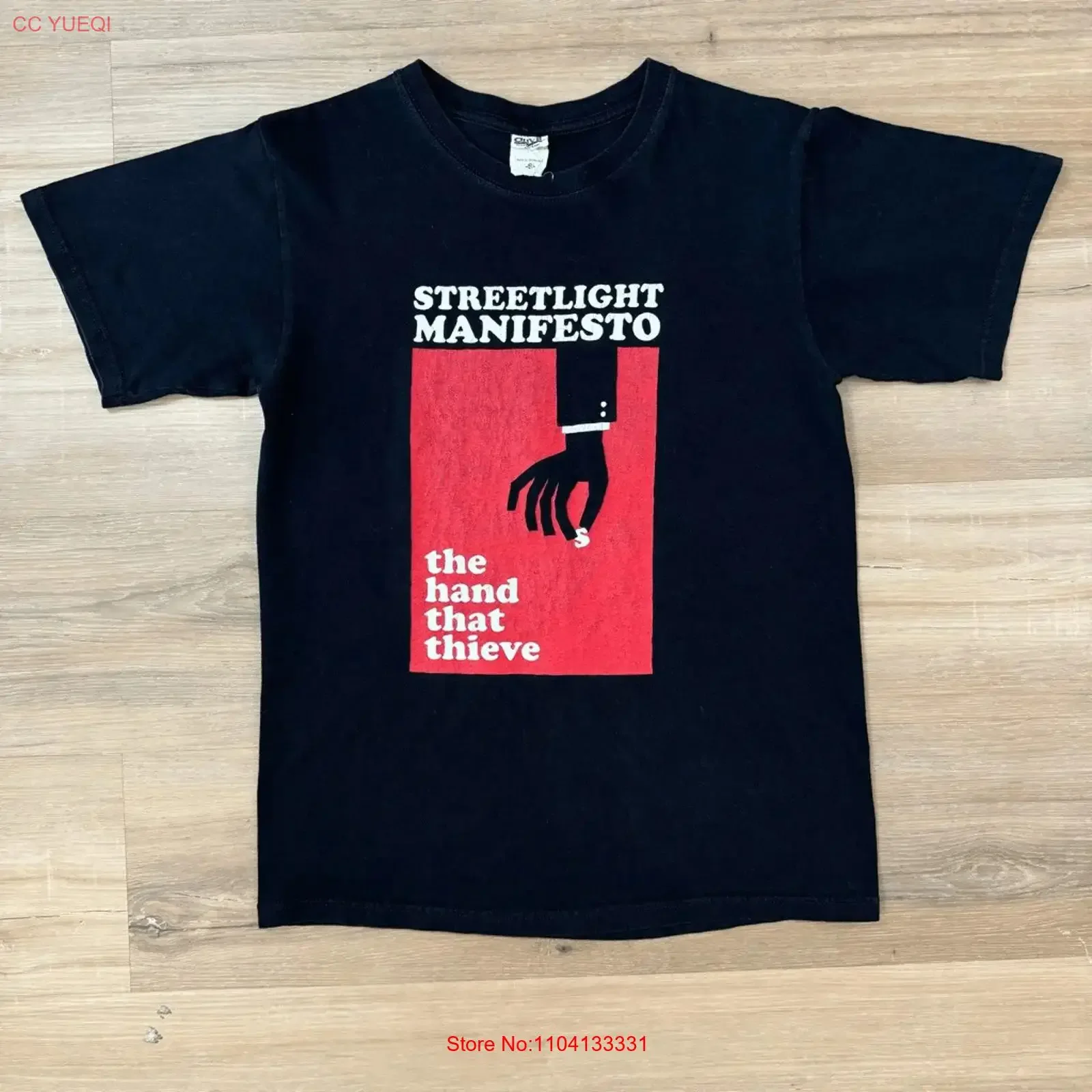 Streetlight Manifesto S Hand That Thieve 2013 Black Band T Shirt Ska Punk vintage Washed homme Stylish Versatile Casual