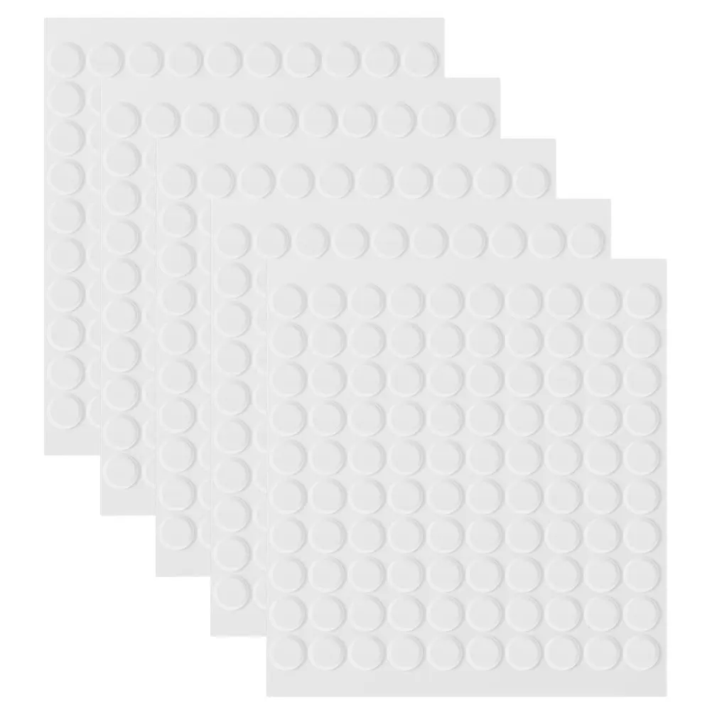 

500 Pcs Round Double-Sided Adhesive Tape Dots Removable Glue Clear Tacky Putty Acrylic Poster