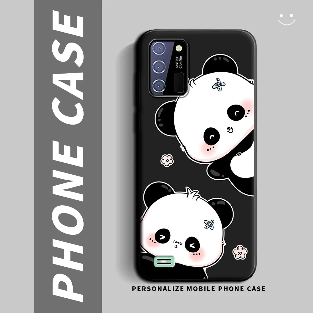 Per Oukitel C25 C31 C32 custodia Cartoon Panda Flower coppia custodia morbida in Silicone antiurto per Oukitel C 25 c31 c32 Cover posteriore