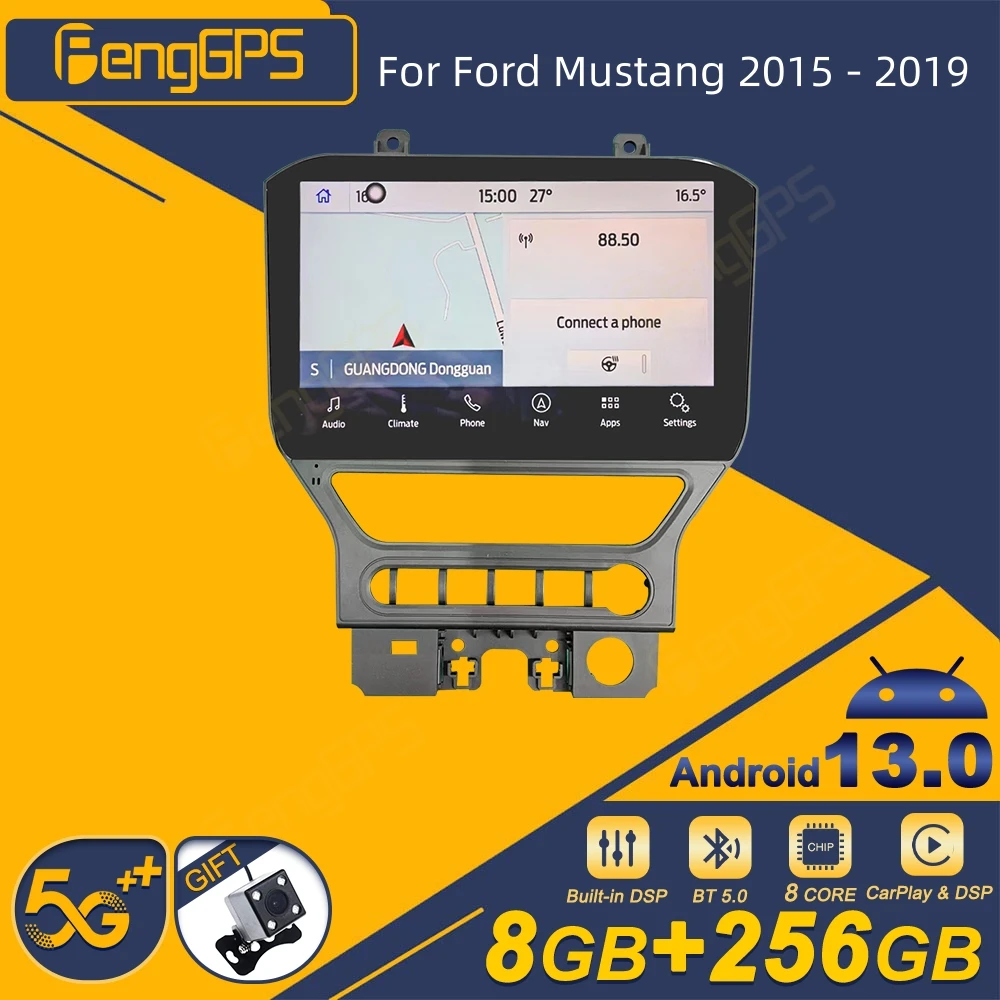 

Автомагнитола для Ford Mustang 2015-2019, Android, 2Din, стереоприемник, Авторадио, мультимедийный плеер, GPS-навигация, экран головного устройства