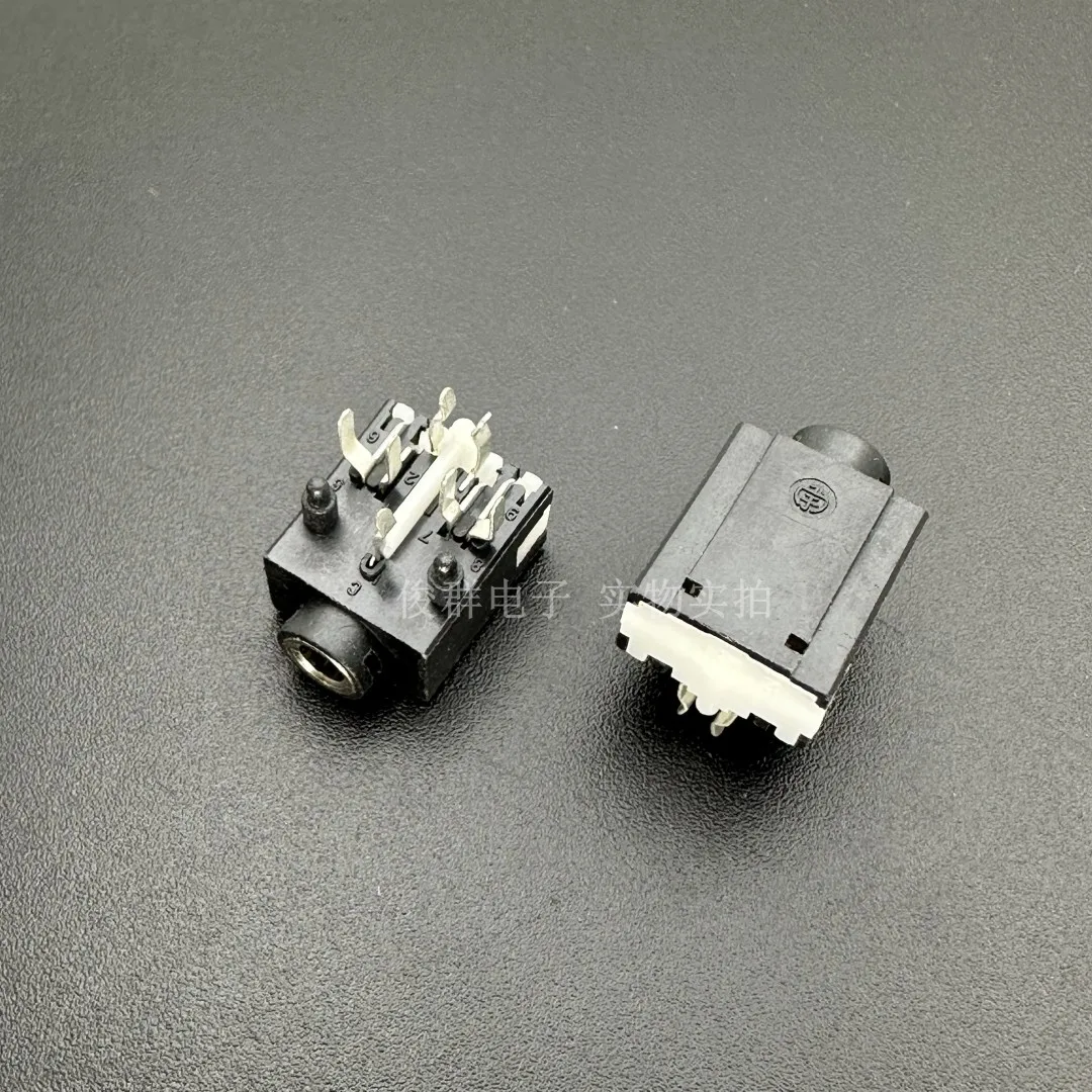 10pcs/high quality 3.5mm earphone audio socket female socket 7-pin interface socket connector jack hole straight plug 7-pin
