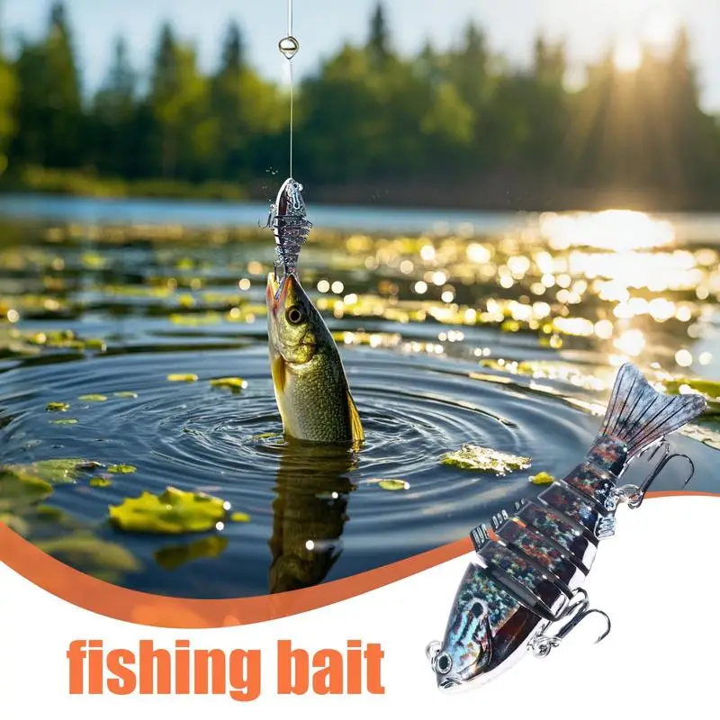 Crankbaits For Fishing Multi-Jointed Artificial Fishing Lure With Hook 3.94 Inches Colorful Angling Accessories Slow Sinking