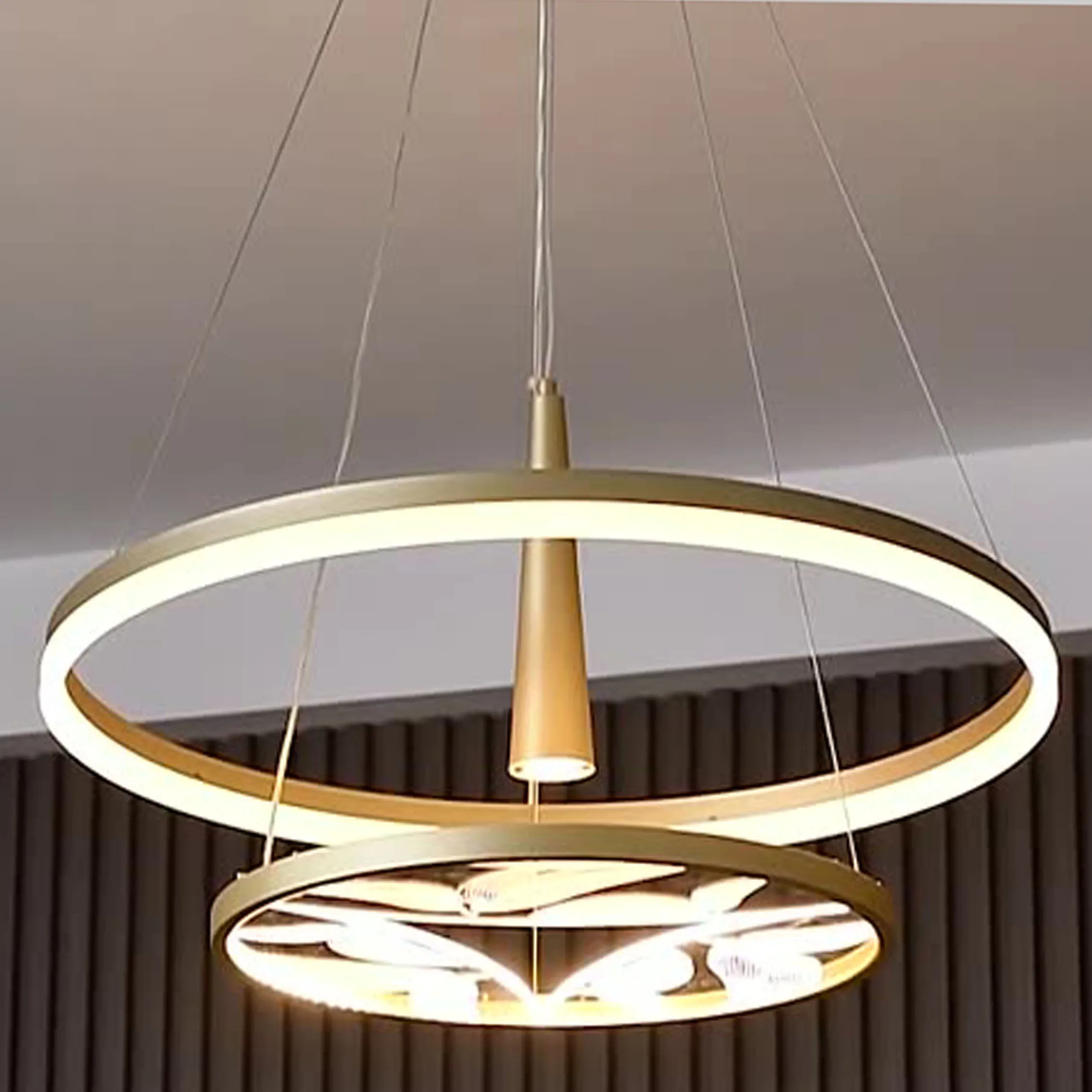 

Modern Creative Circle Restaurant Private Room Dining Hot Pot Restaurant Hotel Tea Room Lamp