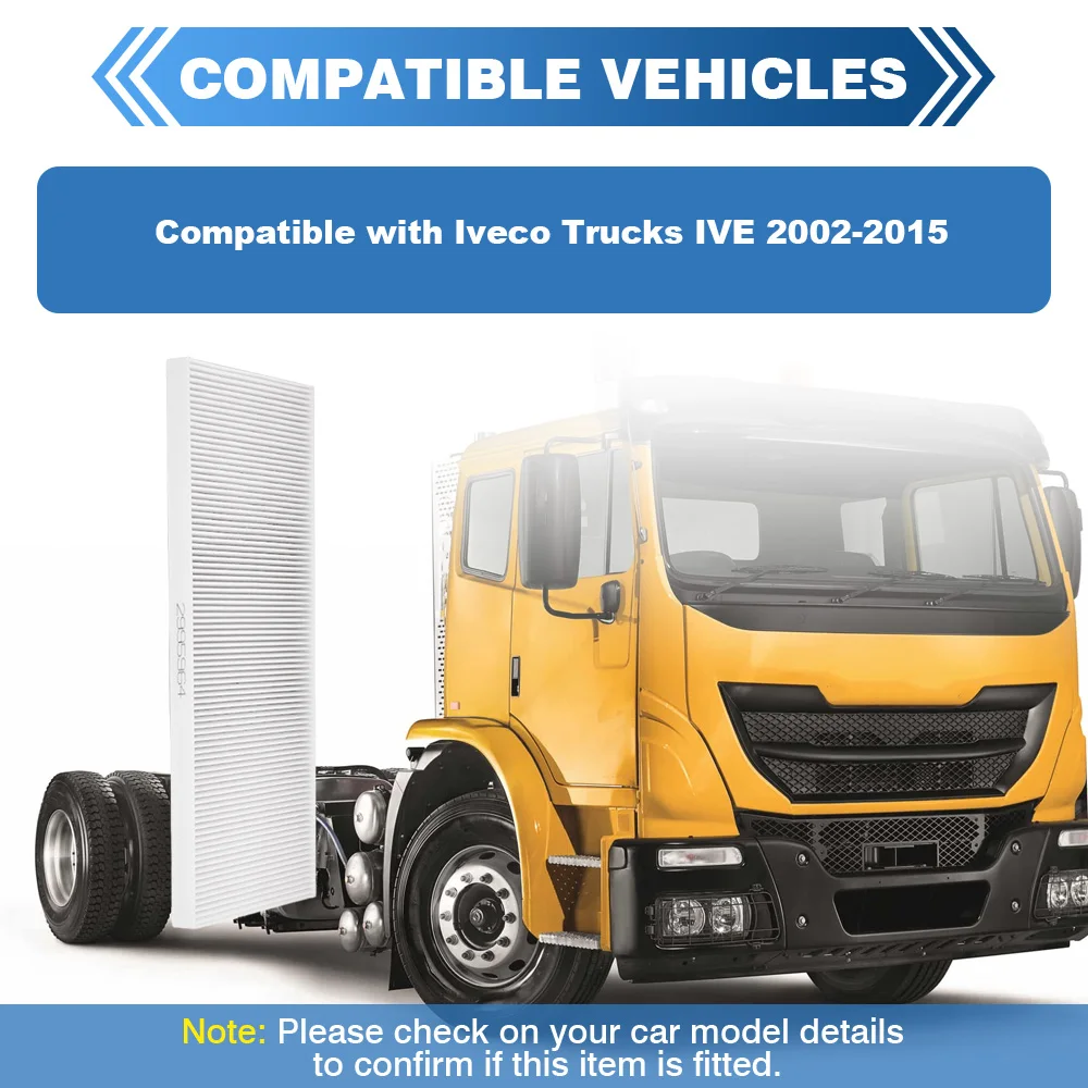 

2995964 Air Conditioning Filter Element For Iveco Trucks IVE 2002 2003 2004 2005 2006 2007 2008 2009 2010 20211 2012 2013-2015