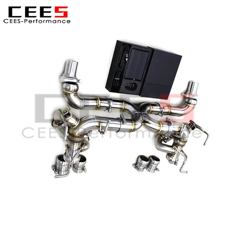 

Задний глушитель Cees Street Active Sound X Pipe заводской клапан для Ferrari 458 Speciale/458SC 4.5L 2014-2016 SS304 выхлопная система