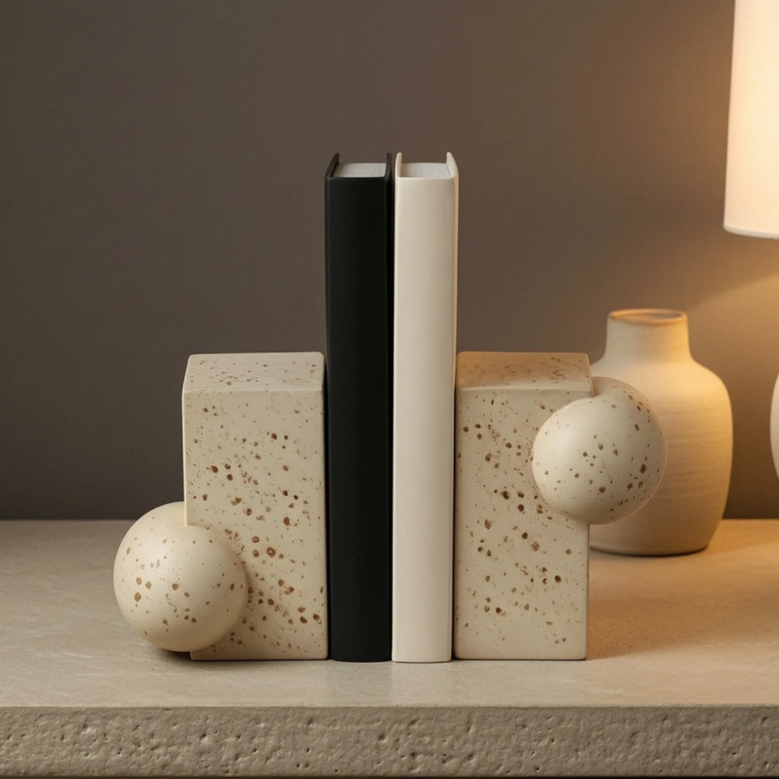 Sculptural Bookends Minimalist - Aesthetic Bookend review and price