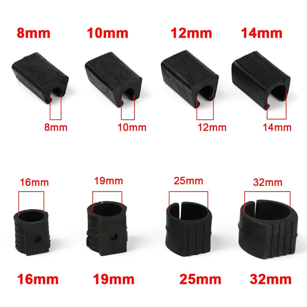 10Pcs U Shaped Chair Foot Anti-front Tilt Floor Glides Tubing Caps Bumper Damper Stool Chair Leg Pipe Clamp Floor Protector Pads