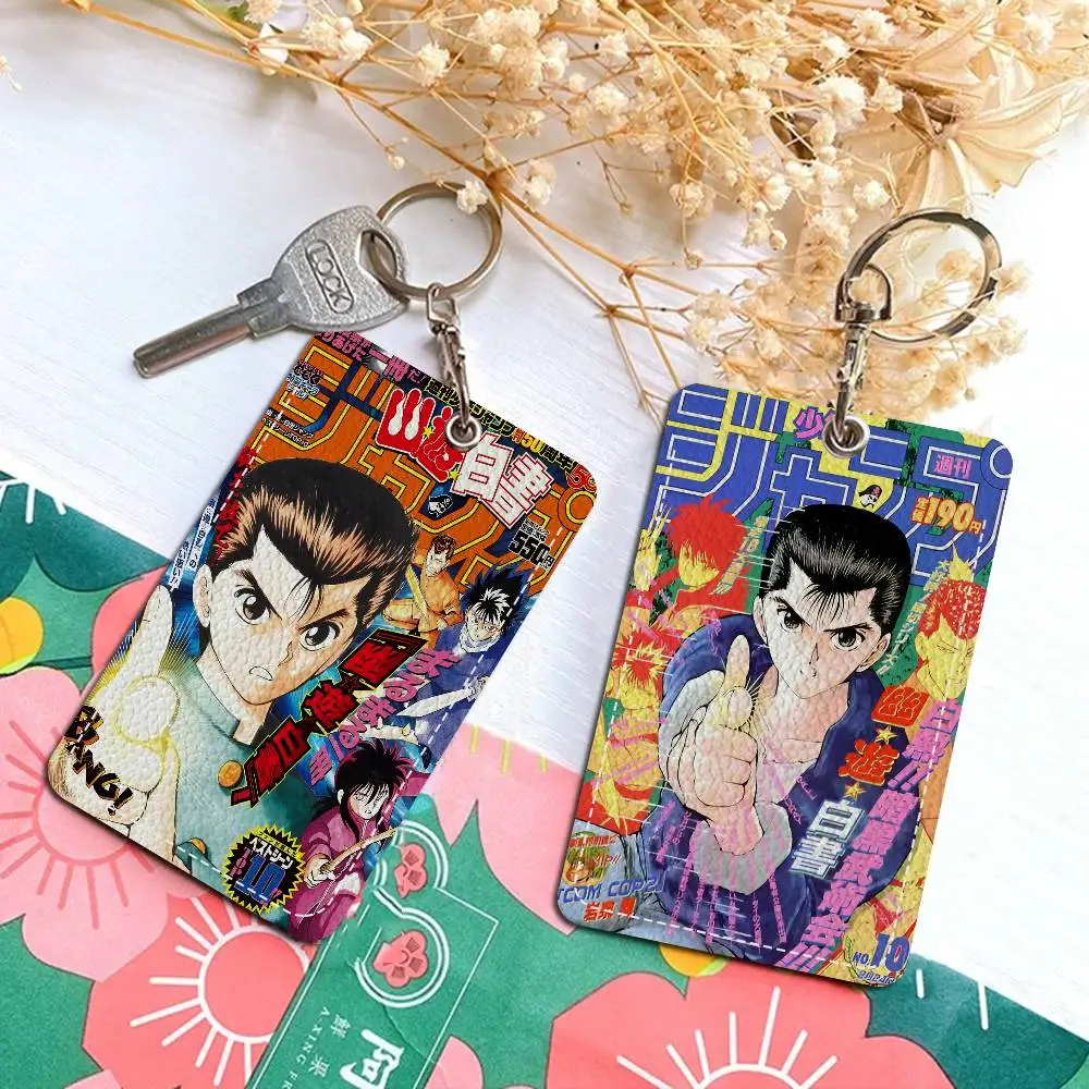 

Брелок-держатель для карт (доступа, питания, кредитных, банковских) в стиле аниме YuYu Hakusho, защитный чехол, модный аксессуар
