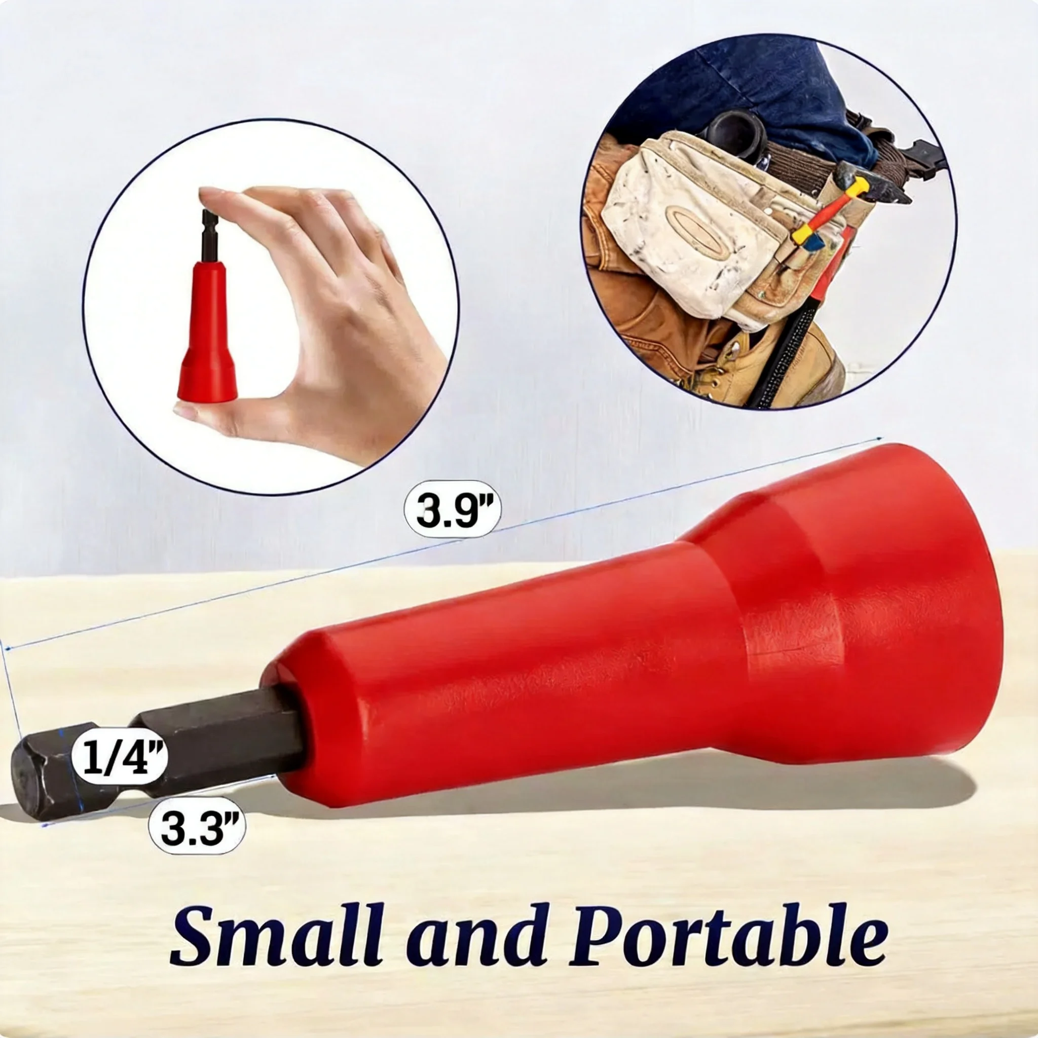 Two-piece set (1 wire end processor for twisting and connecting wires + 1 multi-functional portable wire stripper, specifically