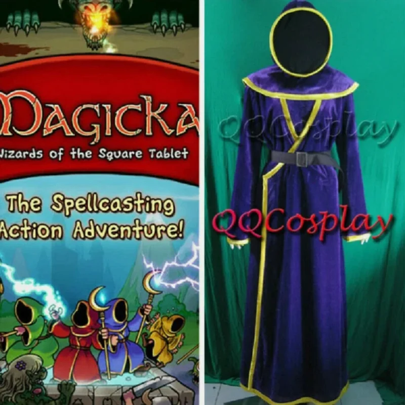 

Magicka Purple Wizard Cosplay Costume Halloween