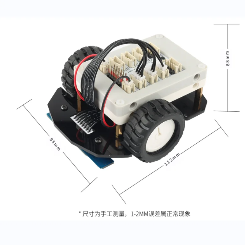 2WD Patrol Robot Car with Motor Obstacle Avoidance Trace Walking Maze for Arduino Robot DIY Kit for Mixly Programmable Robot Car