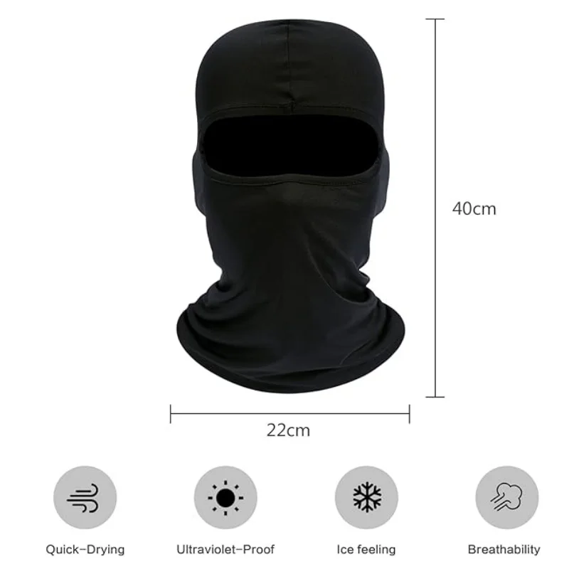 Outdoor Cool Sunscreen Balaclava Motorcycle Face Mask Lycra Moto Biker Wind Cap Mask Stopper Windproof Bicycle Cycling Headgear