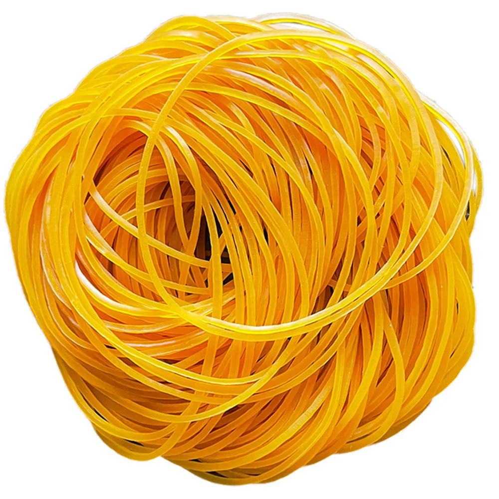 

120 pcs Yellow Rubber Bands Balloon Bouquet Tie a Knot Tool Bobo Balloon Accessories Supplies Soft Elastic Bands Rubber Bands