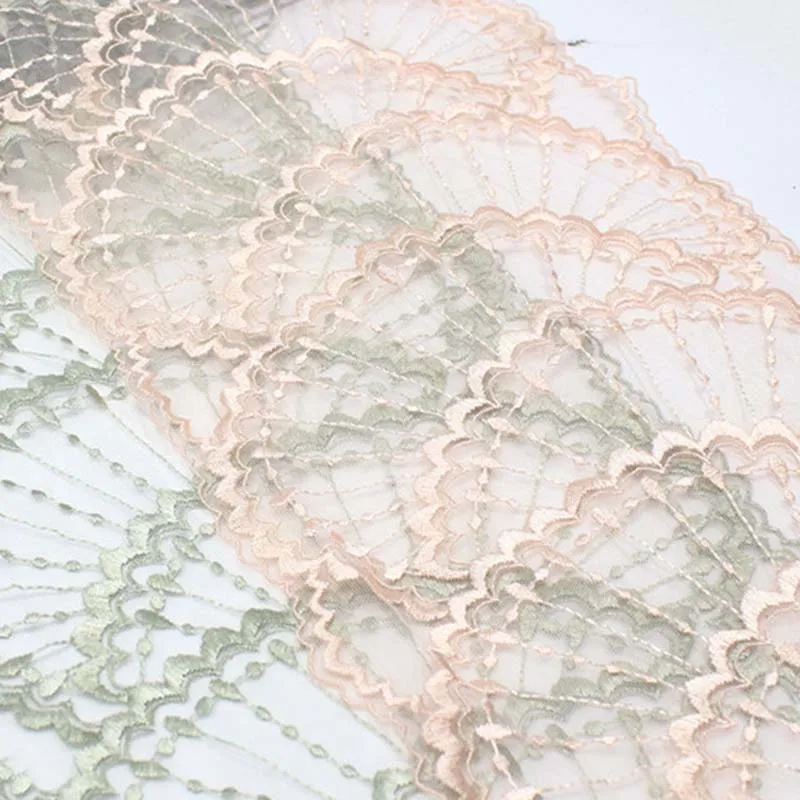 

28 ярдов двустороннего вышитого кружевного полотна из тюля для женского белья, платьев, тесьмы, шитья и рукоделия