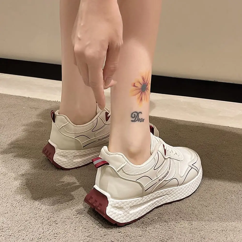 أحذية الجري النسائية غير الرسمية ربيع الخريف نمط جديد متعدد الاستخدامات خفيفة الوزن مريحة المطاط وحيد أحذية أبي عصرية #4