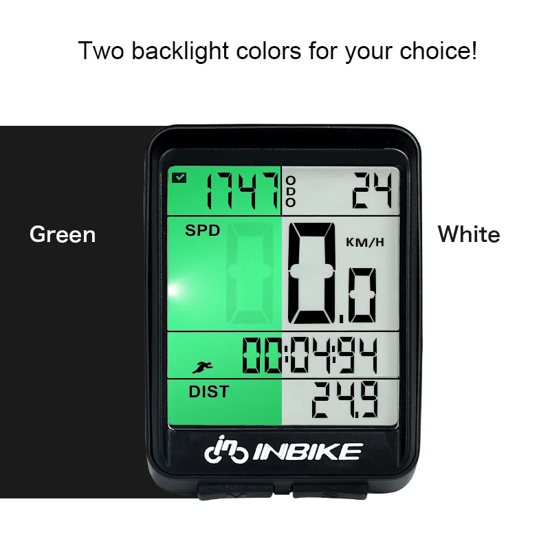 INBIKE Bike Computer Waterproof MTB Cycling Speedometer Wireless Wired Bicycle Odometer Computer LED Digital For Riding Cycling