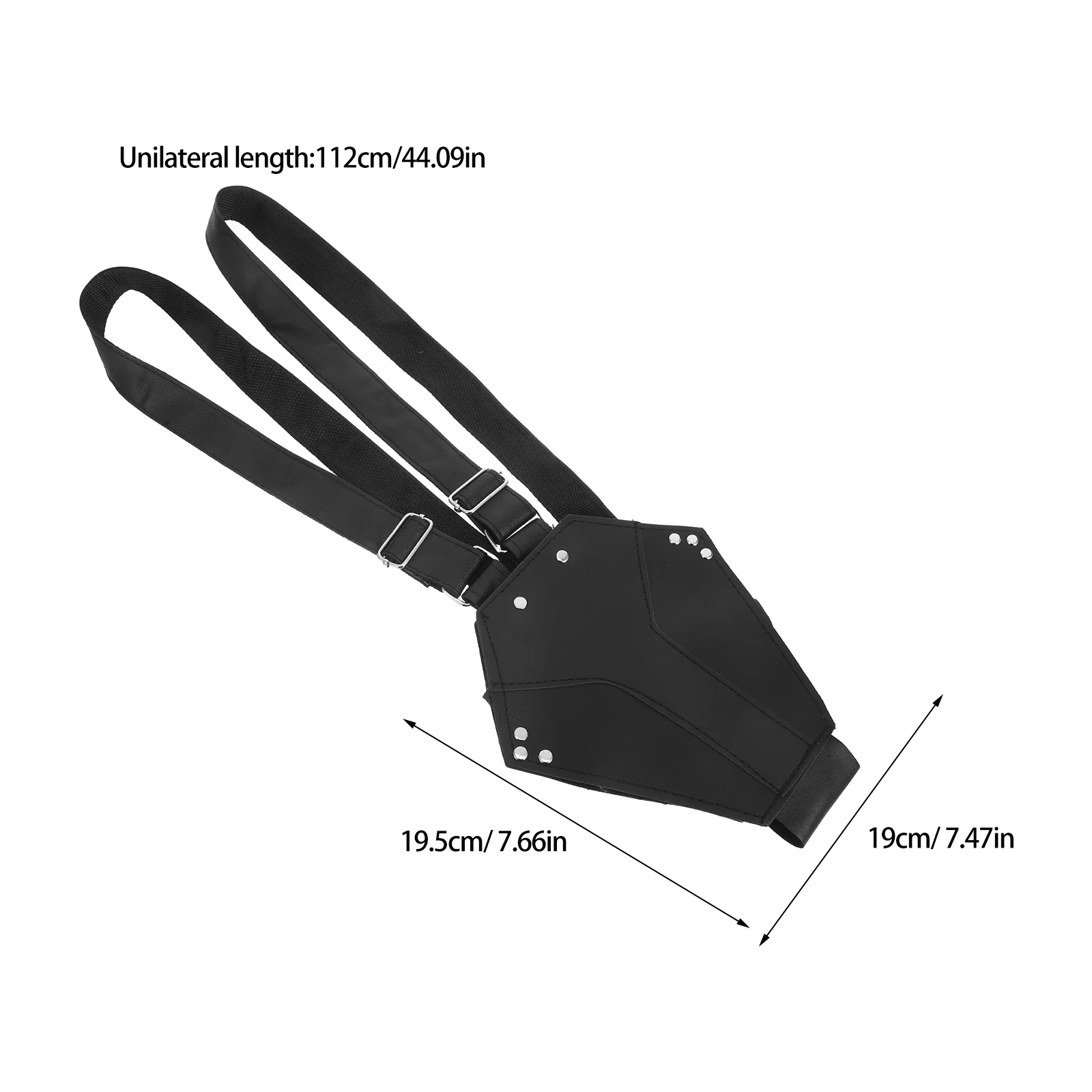 Dual Back Harness Adjustable Crossback Strap Durable Cosplay Sword Holder For Halloween Medieval Samurai Adventure Universal