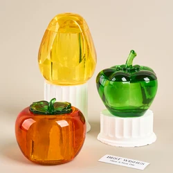 DIY Persimmon Pear Chili Candle Jar Mould Creative Storage Box Pen Holder Uv Epxoy Resin Silicone Mold Home Decor Plaster Craft