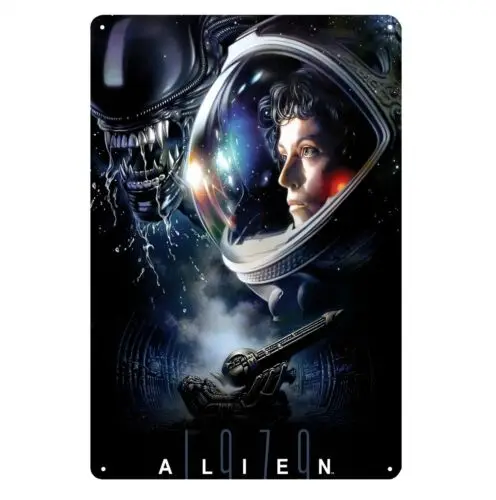 Alien Scifi Movie Metal Poster Tin Sign - 20x30cm Plate