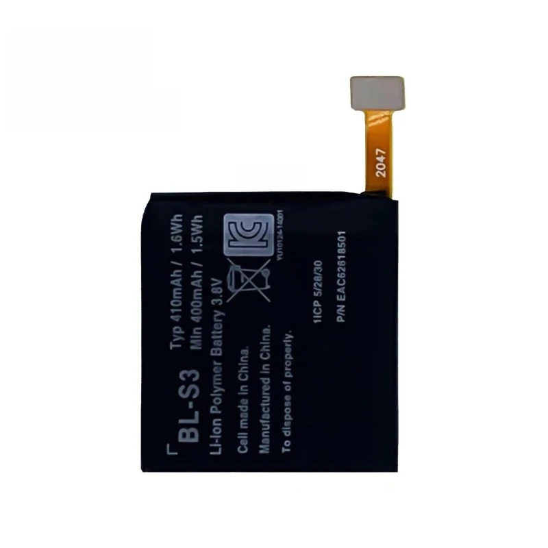 Para reloj inteligente Fácil instalación Rendimiento estable Batería Liion BL-S3 de larga duración 3 piezas