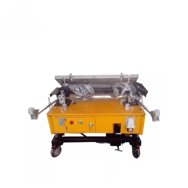 Wall Plastering Machine Working Width 800 Mm Plaster Finishing Automatic Cement Wall Plaster